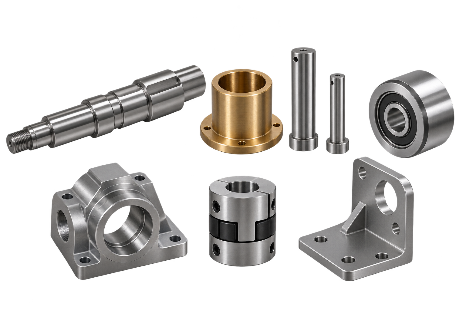 CNC machined industrial components